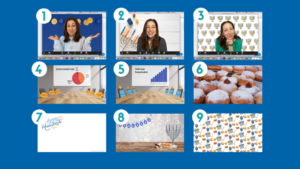 Hanukkah Virtual Backgrounds 1280 × 720 px